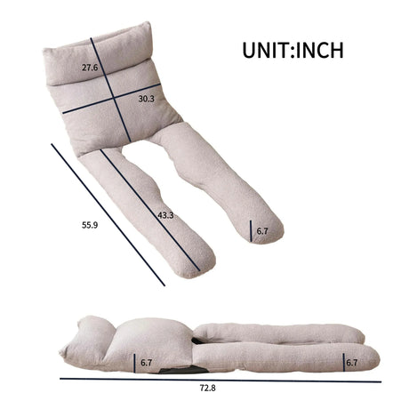 Adjustable Full-Body U-Shaped Metal Recliner Sofa - Omega Lifestyles