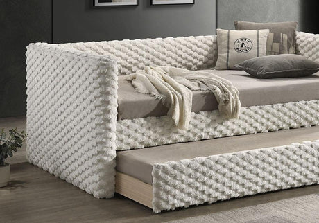 Transitional Twin Daybed With Roller Slat Trundle - Omega Lifestyles