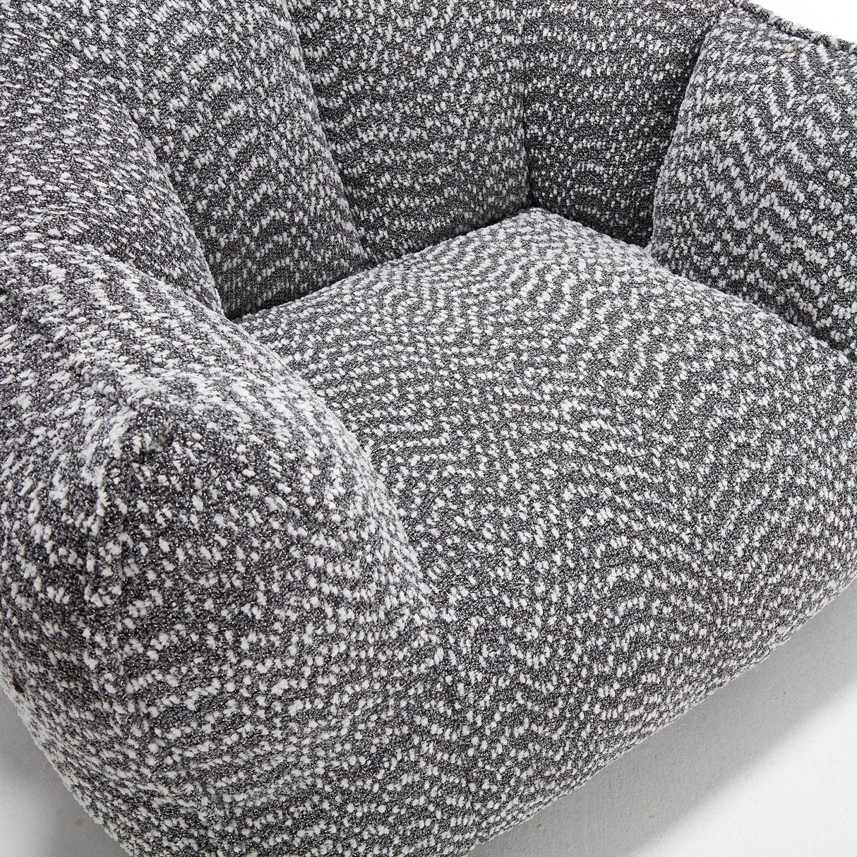 Chenille Bean Bag Chair With Resilient Foam - Omega Lifestyles
