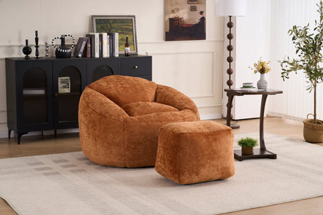 Extra Soft Chenille Memory Foam Bean Bag Chair - Omega Lifestyles