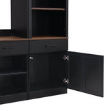 Farmhouse Mid-Century Walnut MDF TV Stand - Sleep Galleria