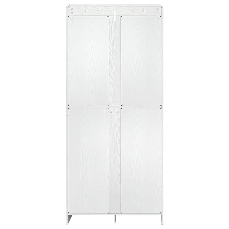 Modern Curved Design Kitchen Pantry Cabinet With Drawer - Omega Lifestyles