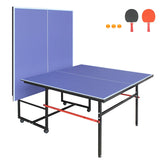 Foldable Mid-Size Portable Table Tennis Table Set - Omega Lifestyles
