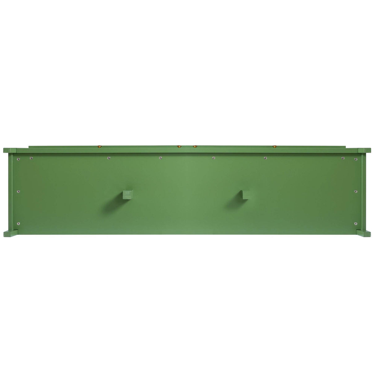 Antique Green Solid Wood TV Cabinet With Glass Door - Sleep Galleria