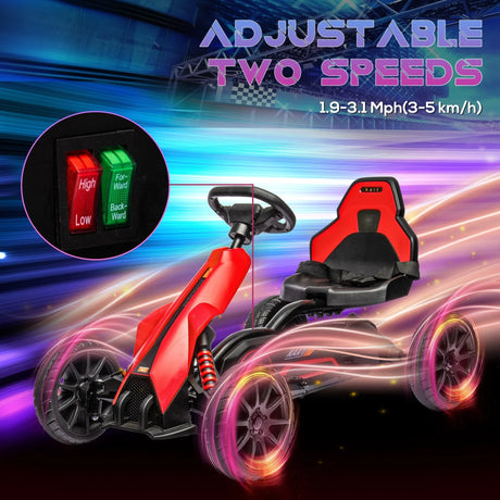 Kids 12V Electric Ride-On Go Kart With Safety Features - Omega Lifestyles