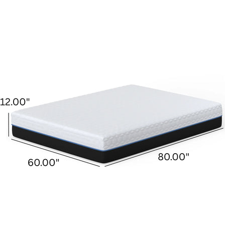 Queen Soft 12-Inch Copper Lux Cooling Memory Foam Mattress - Omega Lifestyles