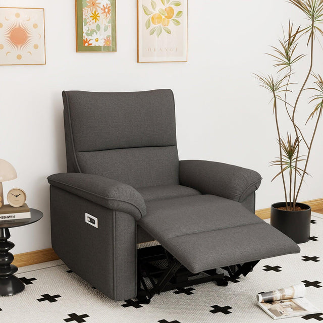 Wall Hugger Power Recliner With USB Charging Ports - Omega Lifestyles
