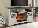 60-Inch Electric Fireplace TV Stand With Door Sensor