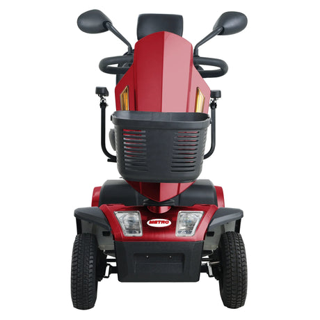 Heavy Duty Red Mobility Scooter With Luxury Seat - Omega Lifestyles