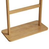 Solid Walnut Wood Coat Rack Stand With Natural Finish - Omega Lifestyles