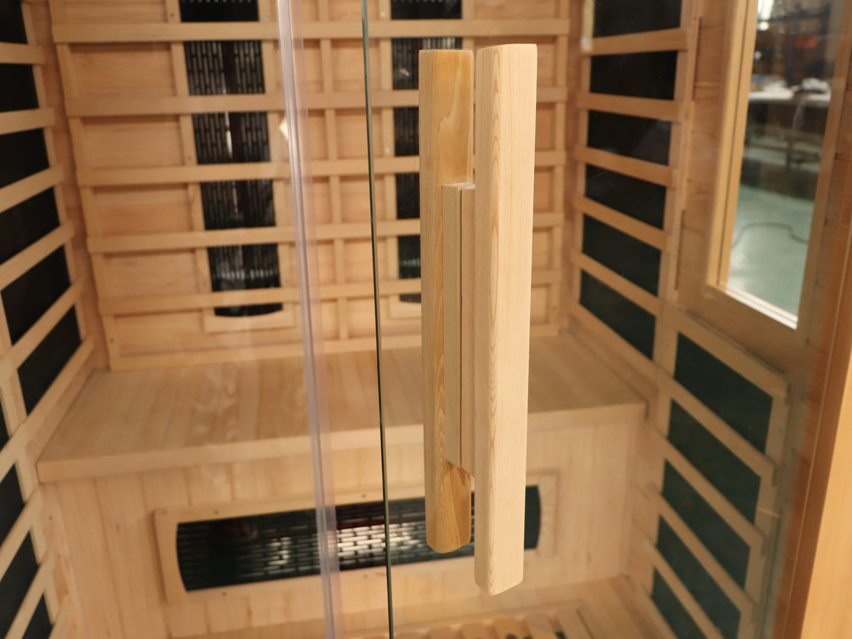 2 to 3 Person Hemlock Wood Low EMF Far Infrared Sauna - Omega Lifestyles