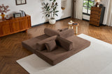 Convertible Corduroy 4-in-1 Sleeper Sofa Bed - Omega Lifestyles