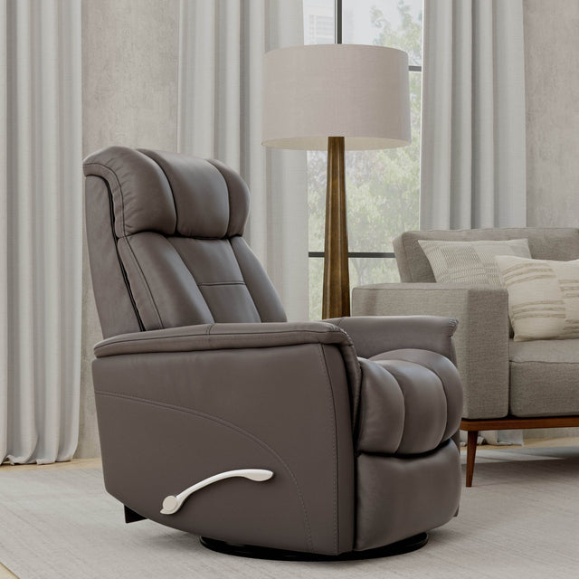Swivel Glider Recliner With Manual Adjustable Headrest - Omega Lifestyles