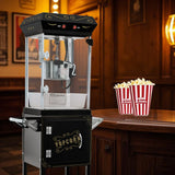 6OZ Theater-Style Stainless Steel Popcorn Maker Cart - Omega Lifestyles