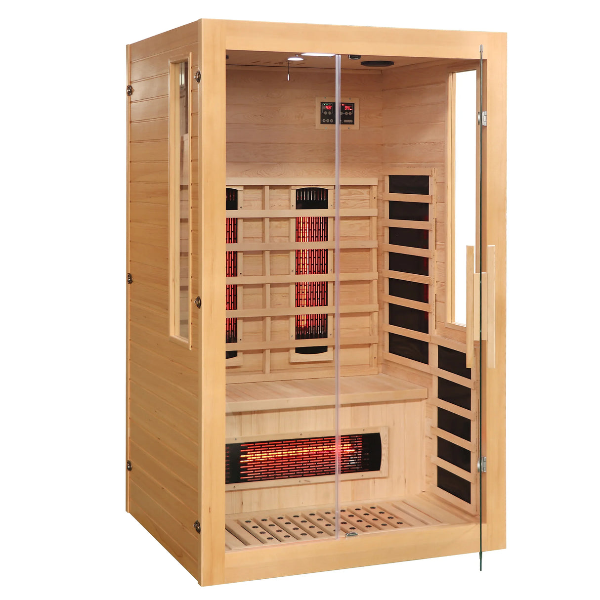 2 to 3 Person Hemlock Wood Low EMF Far Infrared Sauna - Omega Lifestyles