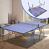 Foldable Portable 8x4 Ft Indoor Outdoor Table Tennis Table Set - Omega Lifestyles