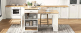 Extendable Dining Table Kitchen Island With Storage - Omega Lifestyles