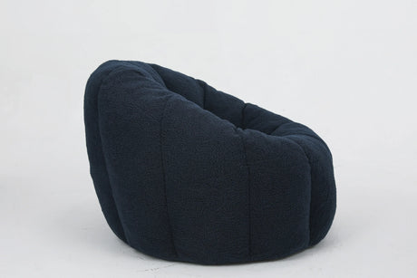 Plush Teddy Fabric Ergonomic Foam Filled Bean Bag Chair - Omega Lifestyles