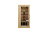 Single Mini Hemlock Wood Low EMF Far Infrared Sauna - Omega Lifestyles