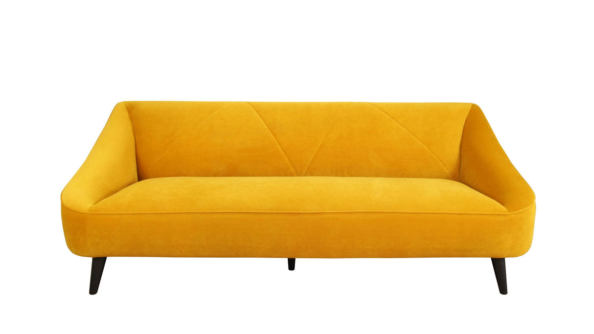 Upholstered Modern Yellow Living Room Sofa - Omega Lifestyles