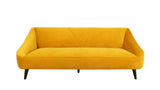 Upholstered Modern Yellow Living Room Sofa - Omega Lifestyles