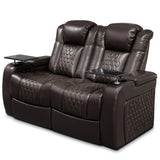 2-Piece Ultra Plush Top-Grain Nappa Leather Power Recliner - Omega Lifestyles