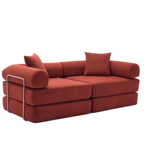 Modular Folding Convertible Corduroy Sofa Bed - Omega Lifestyles