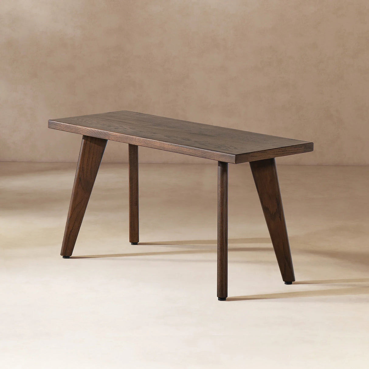 Solid Red Oak Wood Handcrafted Dining Bench - Omega Lifestyles