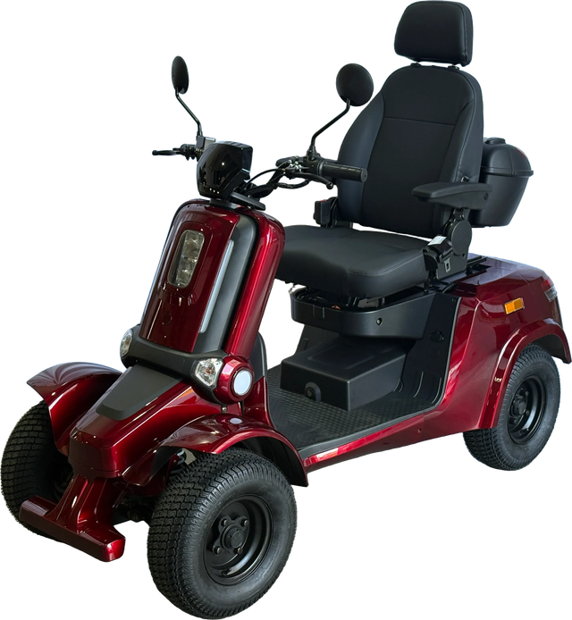 Heavy Duty 4-Wheel Mobility Scooter With Dual-Brake System - Omega Lifestyles