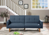 Adjustable Fabric Sofa With Wood Frame Navy - Omega Lifestyles