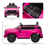 12V Licensed Kids Ride On Car With Remote Control Pink - Omega Lifestyles