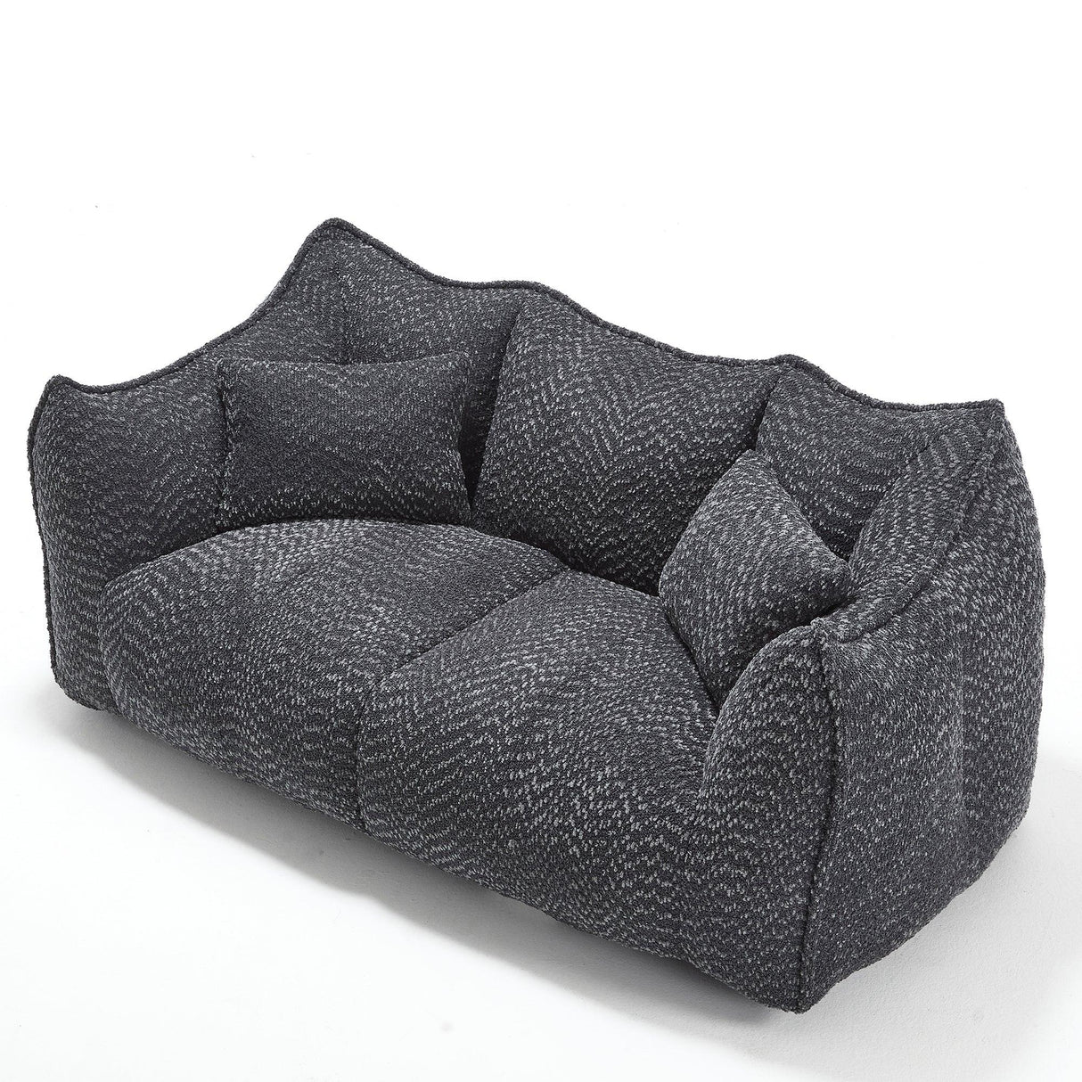 Dual Chenille Bean Bag Chair With High Resilience Foam - Omega Lifestyles