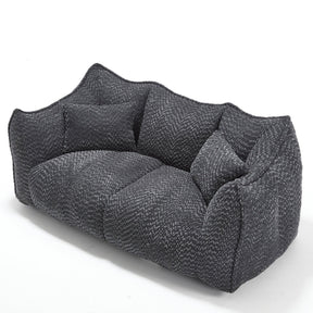 Dual Chenille Bean Bag Chair With High Resilience Foam - Omega Lifestyles