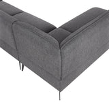 Large Soft Combination Sofa With Two-Tone Fabric - Omega Lifestyles