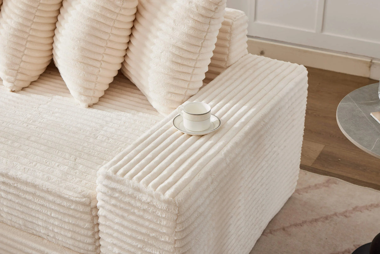 Convertible Corduroy Foldable Floor Sofa Bed - Omega Lifestyles