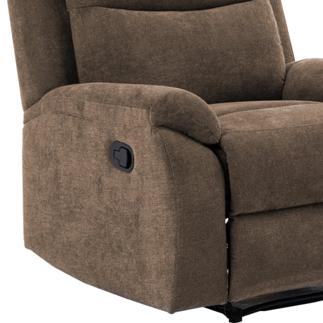 Plush Foam-Encased Coil Reclining Chair Brown - Omega Lifestyles