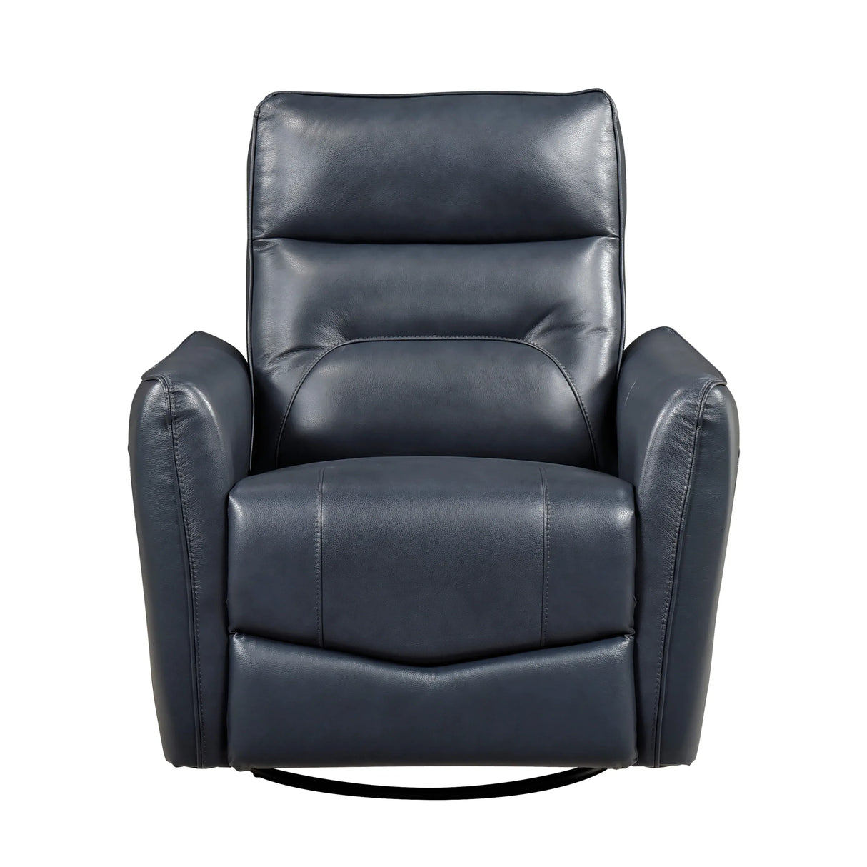 Top Grain Leather Swivel Recliner Chair With Wood Frame - Omega Lifestyles