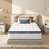 Twin Medium Firm 12-Inch Hybrid Mattress - Omega Lifestyles