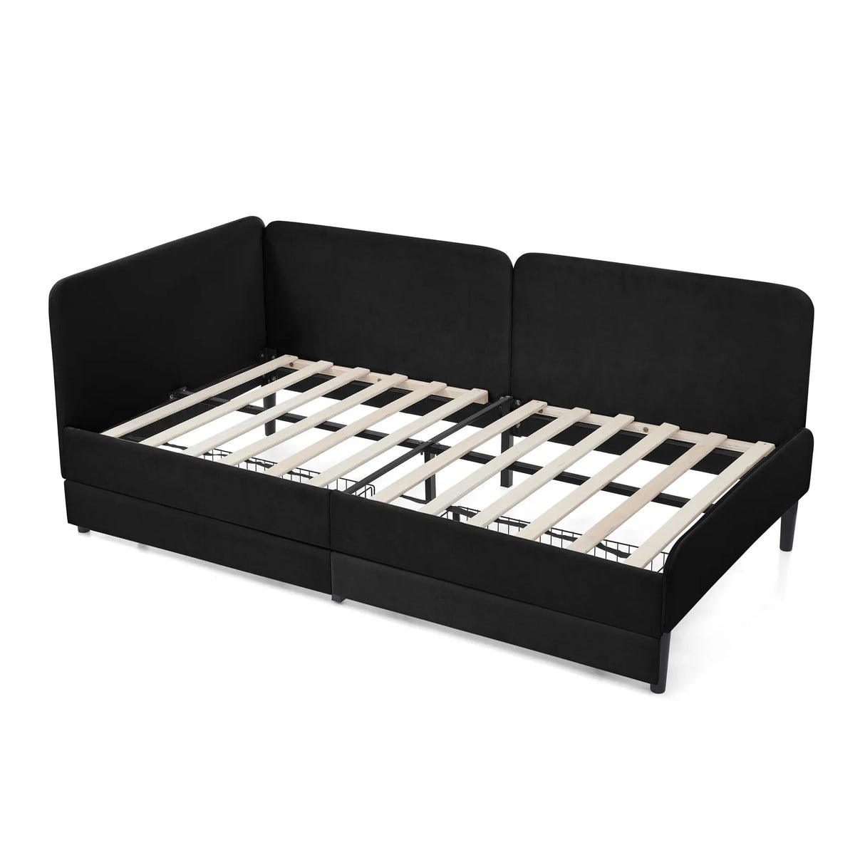 Twin Upholstered Velvet Storage Sofa Bed Frame - Omega Lifestyles