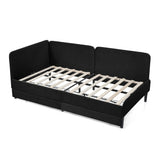 Twin Upholstered Velvet Storage Sofa Bed Frame - Omega Lifestyles