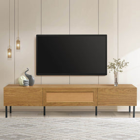 Boho Farmhouse Particle Board TV Stand Cabinet - Omega Lifestyles