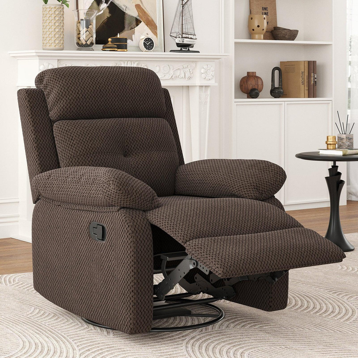 Small Swivel Rocker Recliner Chair For Small Spaces - Omega Lifestyles