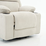 Ivory Remote-Controlled Heated Massage Assistive Recliner - Omega Lifestyles