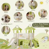 8-in-1 Toddler Freestanding Slide Climber Playset - Omega Lifestyles