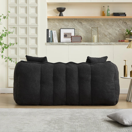Cozy Chenille Bean Bag Chair With High Resilience Foam - Omega Lifestyles