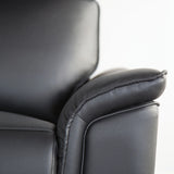 Transitional Black Leather Match Recliner Chair - Omega Lifestyles
