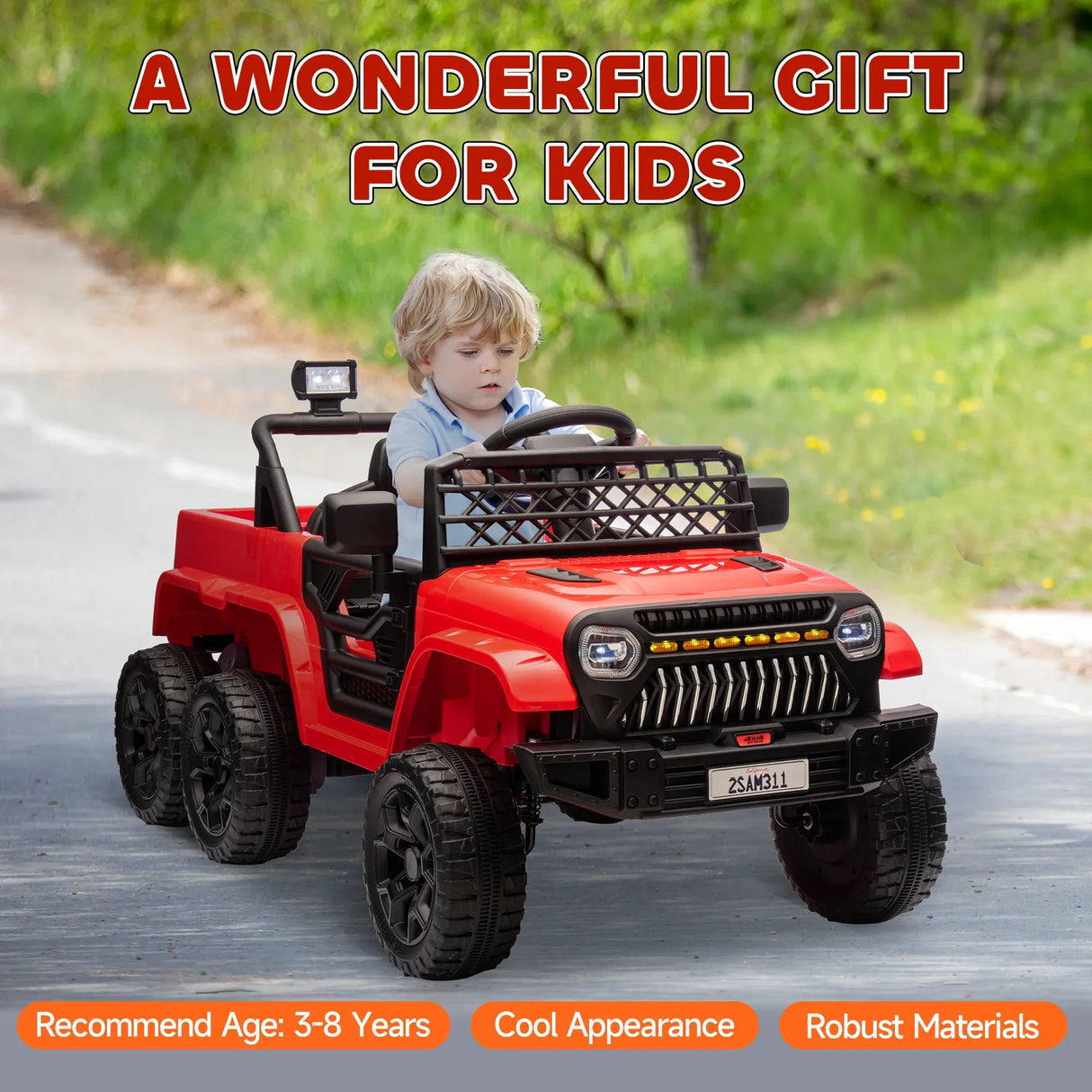 12V 4x4 Kids Electric Ride-On Truck With Remote Control - Omega Lifestyles