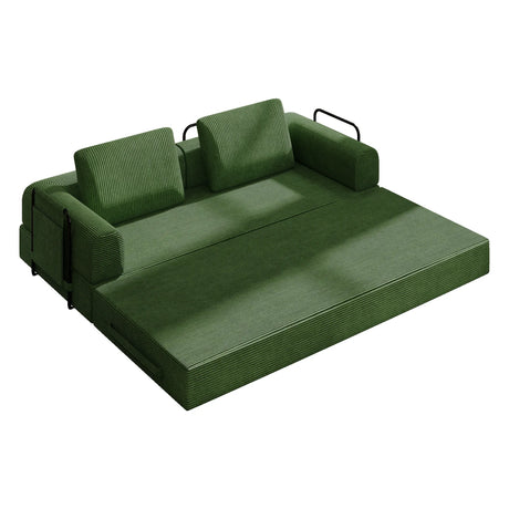 Convertible Folding Soft Corduroy 3-Seat Sofa Bed - Omega Lifestyles