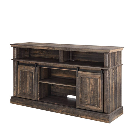 Antique Brown Mid Century Media Console TV Stand - Sleep Galleria