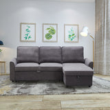 Modern Modular L-Shaped Reversible Sofa Bed With Storage - Omega Lifestyles